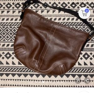 Coach shoulder bag leather